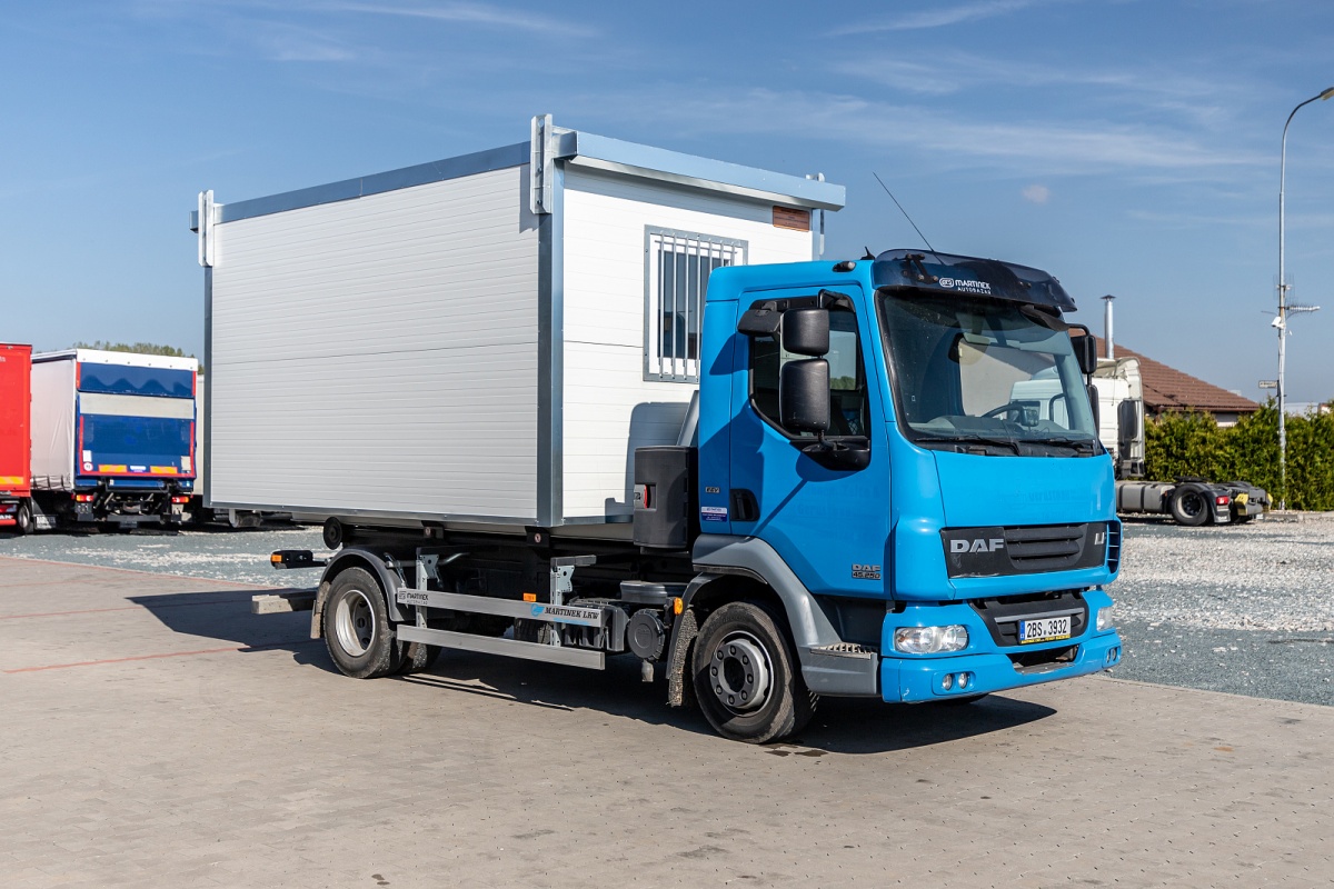 Buňka TYP 7 - MOBILNÍ BUŇKA - Hákové nosiče CTS Charvát, Okřínek, Fornal, CSAO, Technocar, Hyva, Palfinger, Brácha